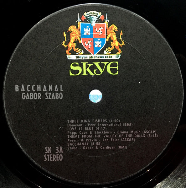 Gabor Szabo : Bacchanal (LP, Album, Ter)