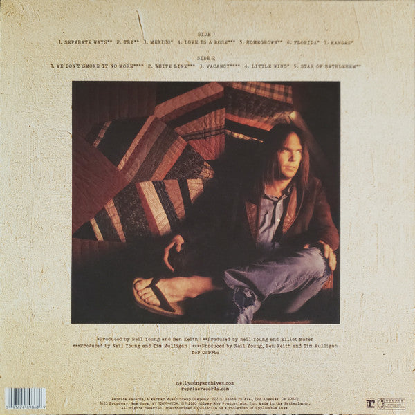 Neil Young : Homegrown (LP, Album)