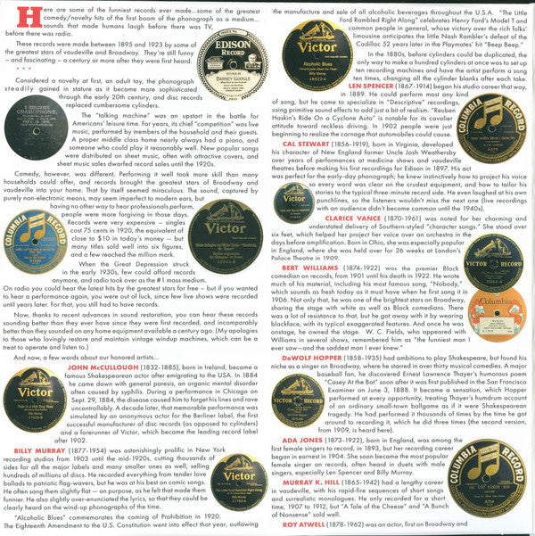 Dr. Demento : First Century Dementia - The Oldest Novelty Records of All Time (2xLP, Album, RSD, Mono)