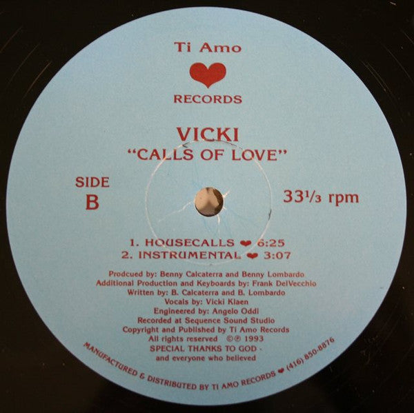 Vicki (11) : Calls Of Love (12")