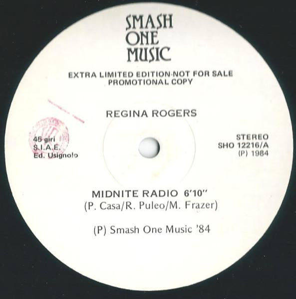 Regina Rogers : Midnite Radio (12", Ltd, Promo)