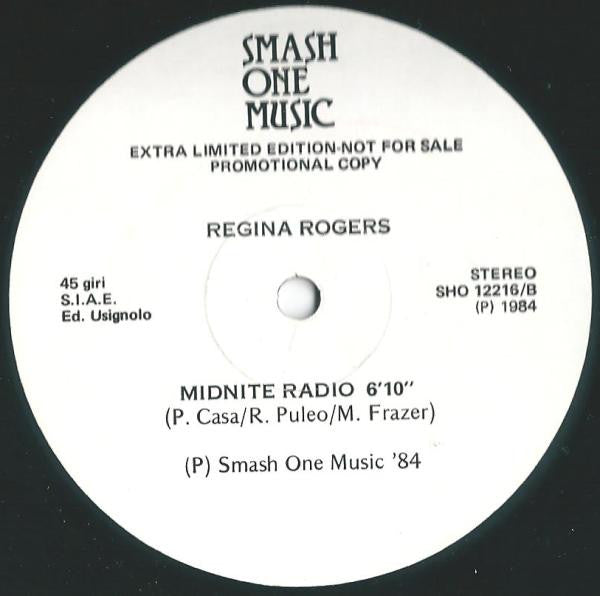 Regina Rogers : Midnite Radio (12", Ltd, Promo)
