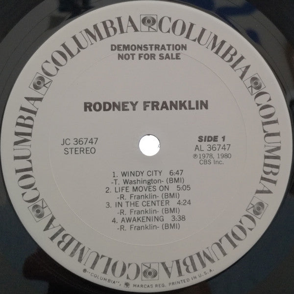 Rodney Franklin : Rodney Franklin (LP, Album, Promo)