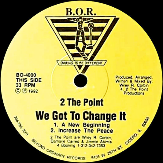 2 The Point : We Got To Change It (12")