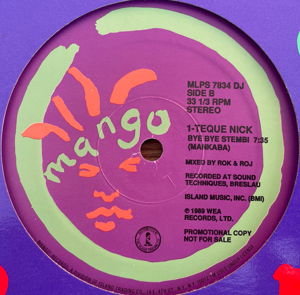 Bhundu Boys / Teque Nick : Bye Bye Stembi (12", Promo)