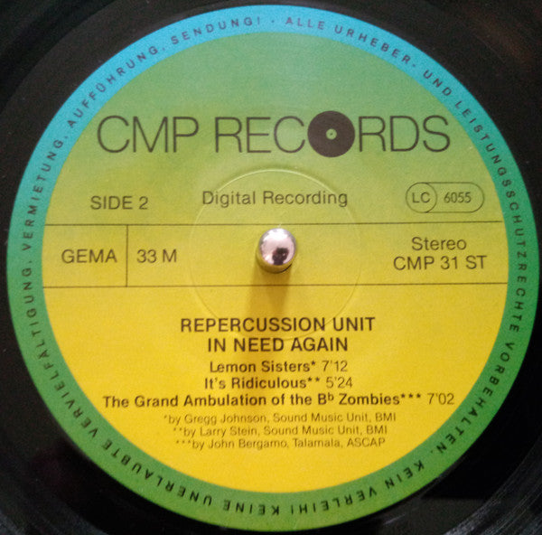 Repercussion Unit : In Need Again (LP)