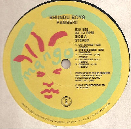 The Bhundu Boys* : Pamberi! (LP, Album, Ltd)