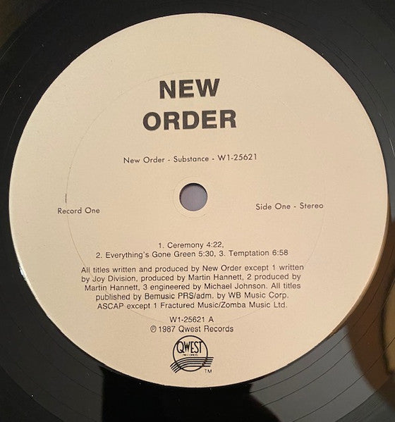 New Order : Substance (2xLP, Comp, Club, Car)