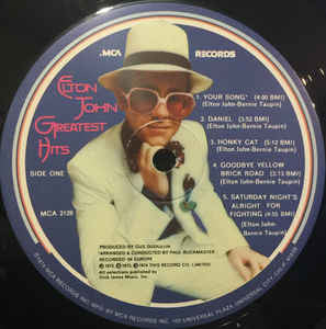 Elton John : Greatest Hits (LP, Comp)