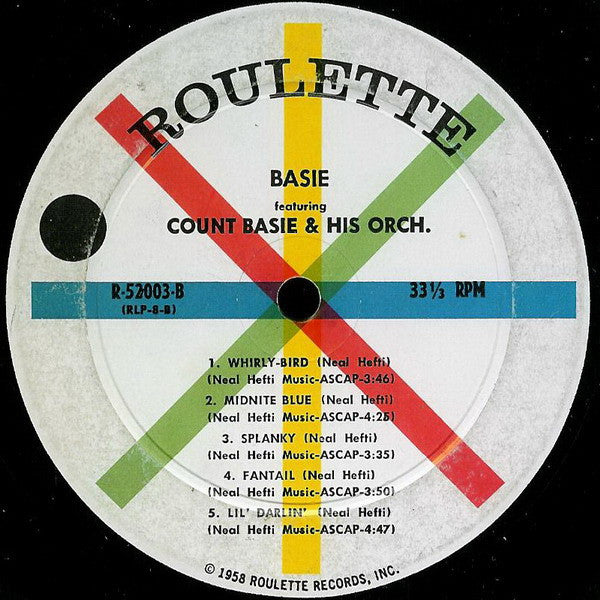 Count Basie Orchestra + Neal Hefti : Basie (LP, Album, Mono)