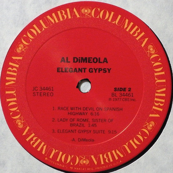 Al Di Meola : Elegant Gypsy (LP, Album, RE, Ter)