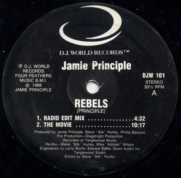 Jamie Principle : Rebels (12")