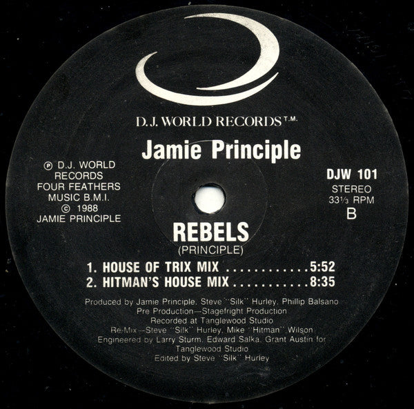 Jamie Principle : Rebels (12")