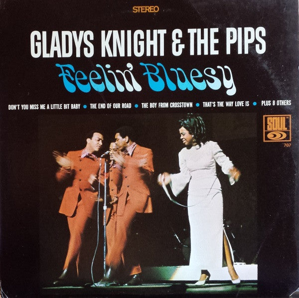 Gladys Knight & The Pips* : Feelin' Bluesy (LP, Album, Ind)