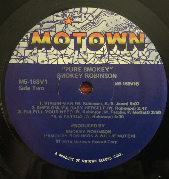 Smokey Robinson : Pure Smokey (LP, Album, RE)
