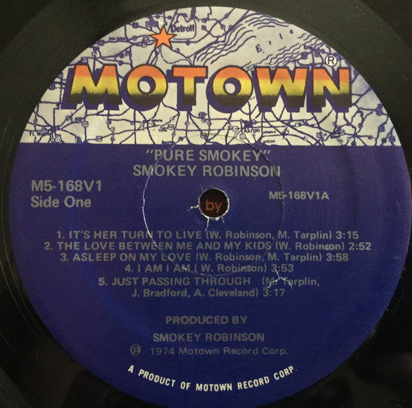 Smokey Robinson : Pure Smokey (LP, Album, RE)