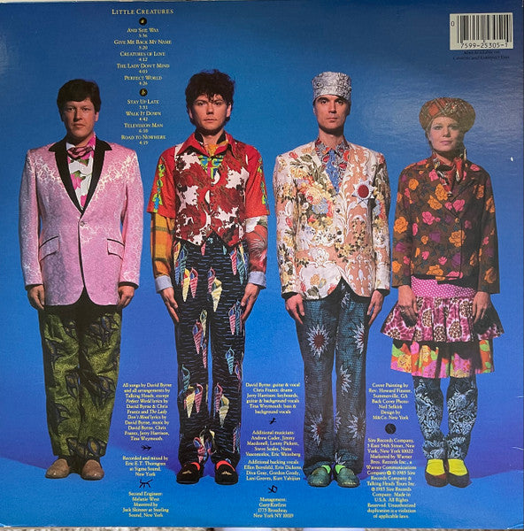 Talking Heads : Little Creatures (LP, Album, Spe)