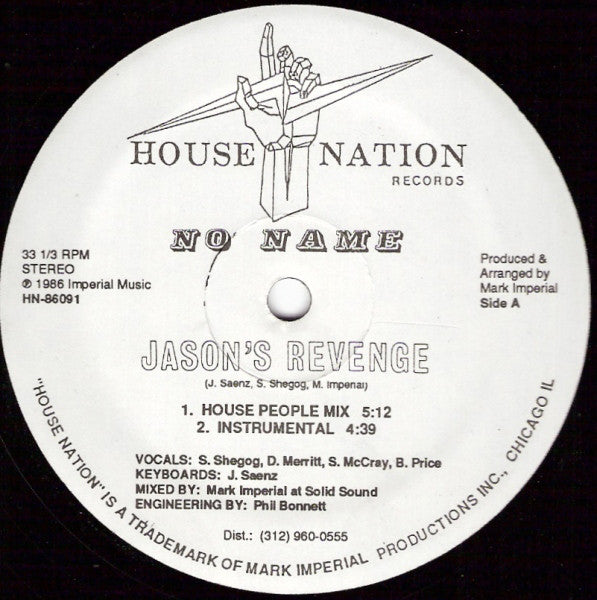 No Name (2) : Jason's Revenge (12")
