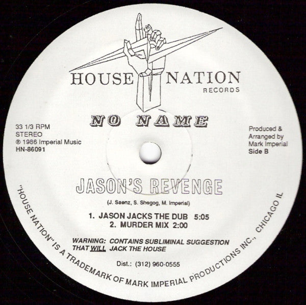 No Name (2) : Jason's Revenge (12")