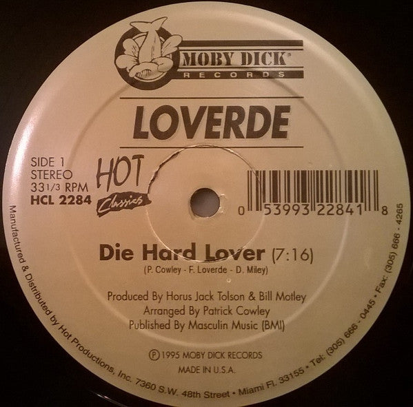 Loverde / B. Blase : Die Hard Lover / Shame (You Were The Big Sensation) (12")