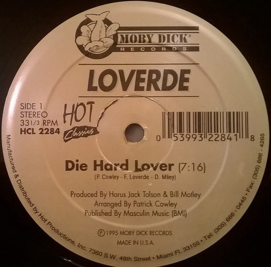 Loverde / B. Blase : Die Hard Lover / Shame (You Were The Big Sensation) (12")