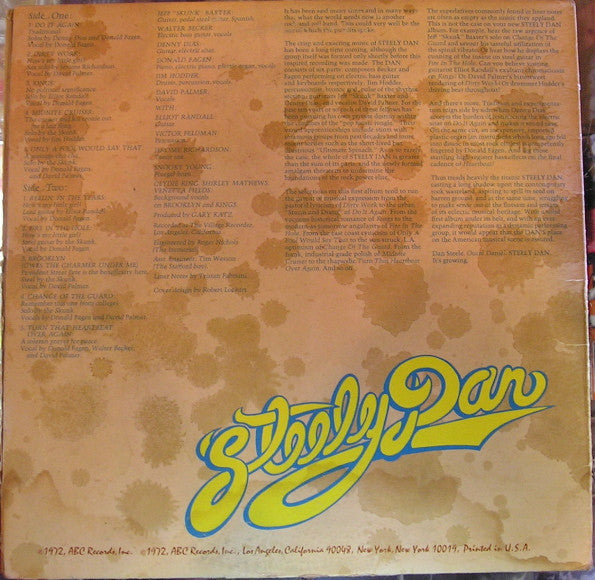 Steely Dan : Can't Buy A Thrill (LP, Album, RP, Gat)