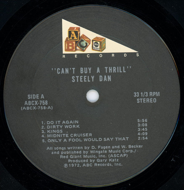 Steely Dan : Can't Buy A Thrill (LP, Album, RP, Gat)