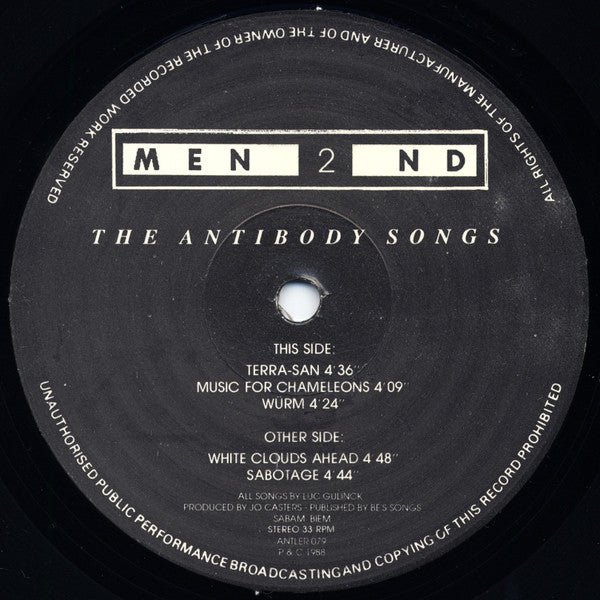 Men 2nd : The Antibody Songs (LP, MiniAlbum)
