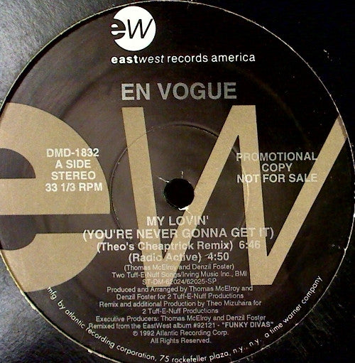 En Vogue : My Lovin' (You're Never Gonna Get It) (Hot New Mixes!) (12", Promo)