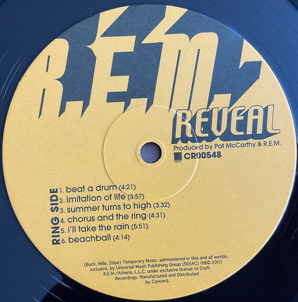 R.E.M. : Reveal (LP, Album, RE, 180)