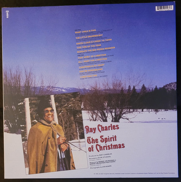 Ray Charles : The Spirit Of Christmas (LP, Album, Ltd, RE, RM, Hol)