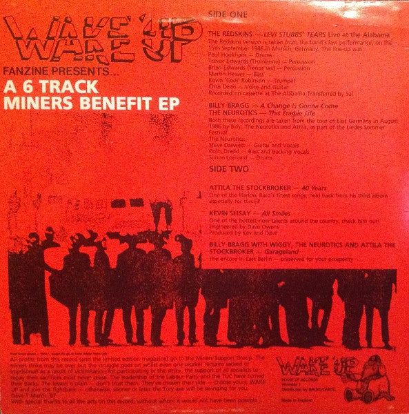 Various : 6 Track Miners Benefit EP (12", EP)