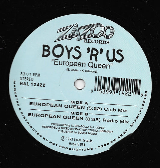 Boys-R-Us : European Queen (12")