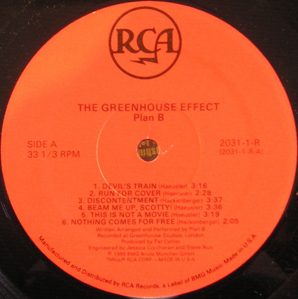 Plan B (2) : The Greenhouse Effect (LP, Album)