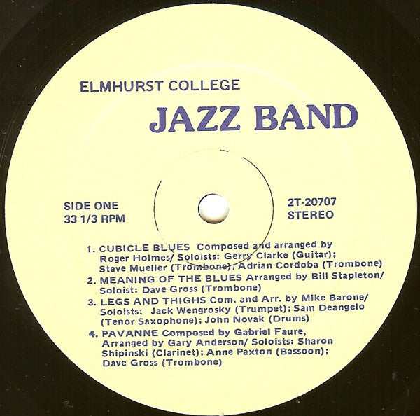 Elmhurst College Jazz Band : Cubicle Blues (LP, Album)