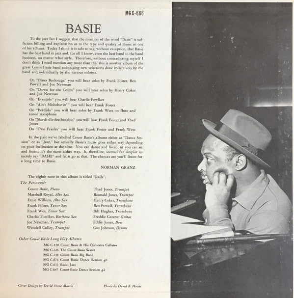 Count Basie : Basie (LP, Album, Mono)