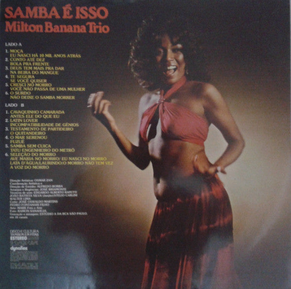 Milton Banana Trio : Samba É Isso (LP, Album, Dyn)