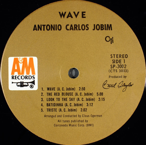 Antonio Carlos Jobim : Wave (LP, Album, RE)