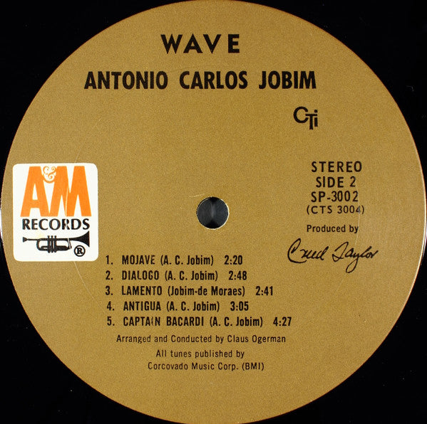 Antonio Carlos Jobim : Wave (LP, Album, RE)