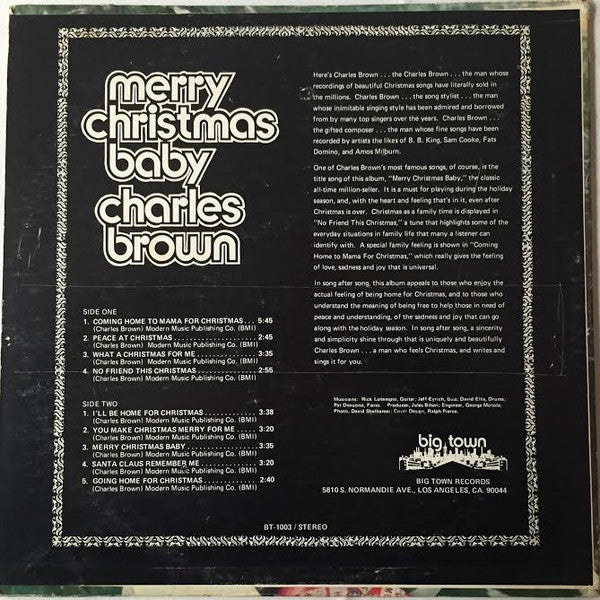 Charles Brown : Merry Christmas Baby (LP, Album)