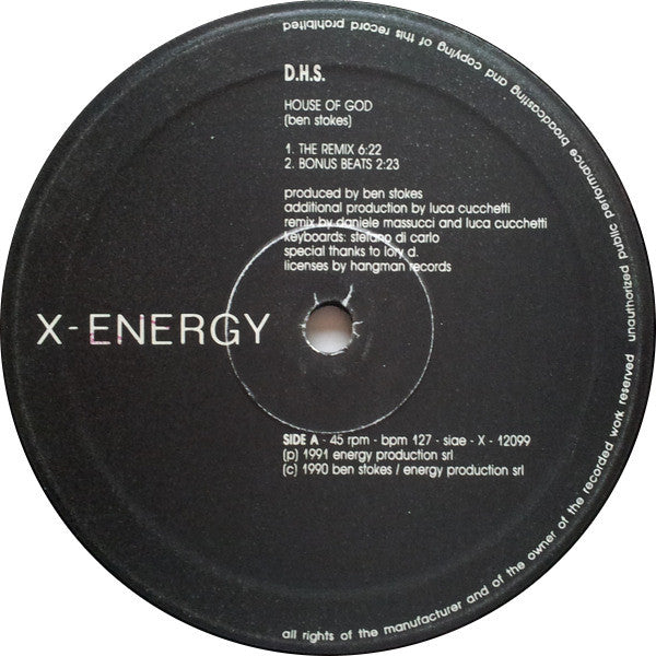 DHS : The House Of God (Remix) (12")