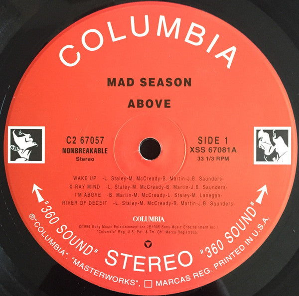 Mad Season : Above (LP + LP, S/Sided, Etch + Album)