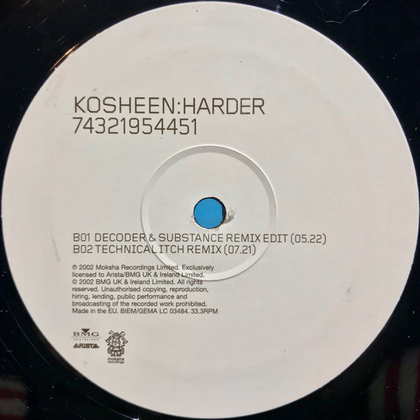 Kosheen : Harder (12")