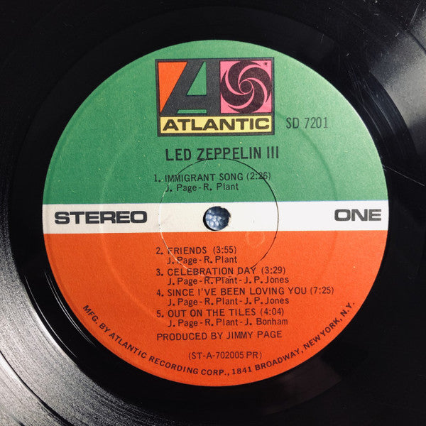 Led Zeppelin : Led Zeppelin III (LP, Album, Club, PR )
