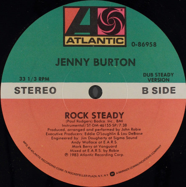 Jenny Burton : Rock Steady (12", Maxi)