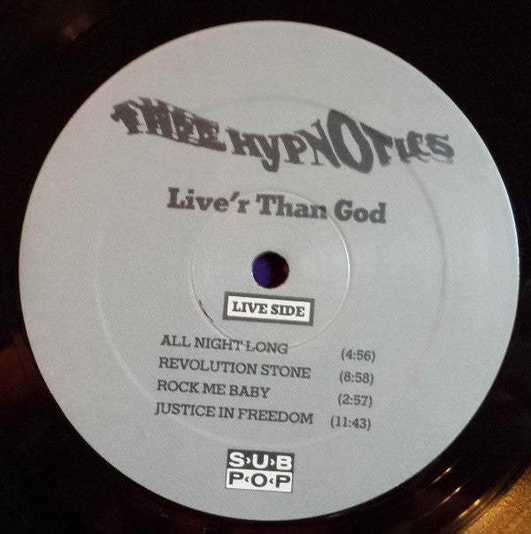 Thee Hypnotics : Live'r Than God (LP, Album)