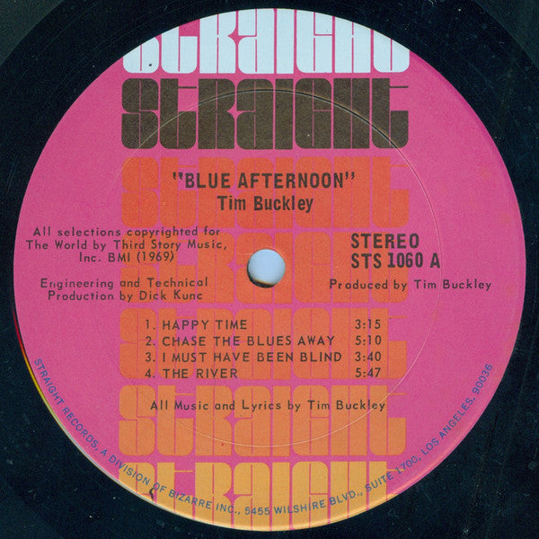 Tim Buckley : Blue Afternoon (LP, Album, Ter)