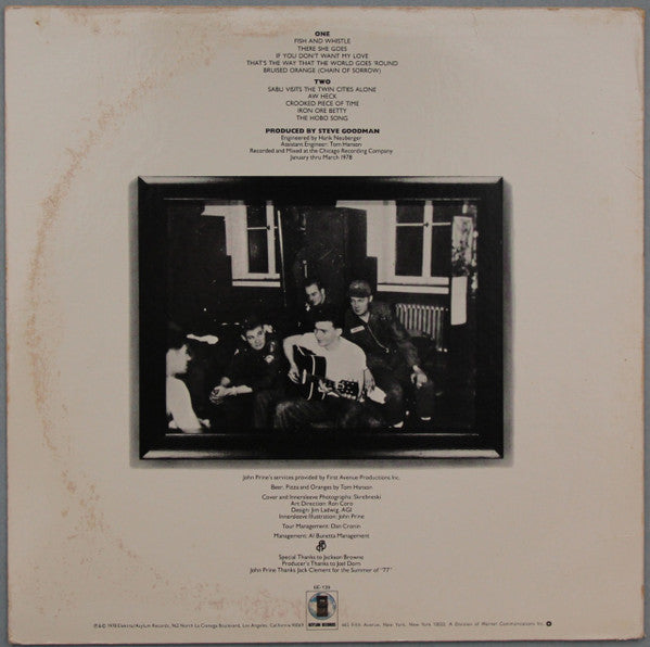John Prine : Bruised Orange (LP, Album, PRC)