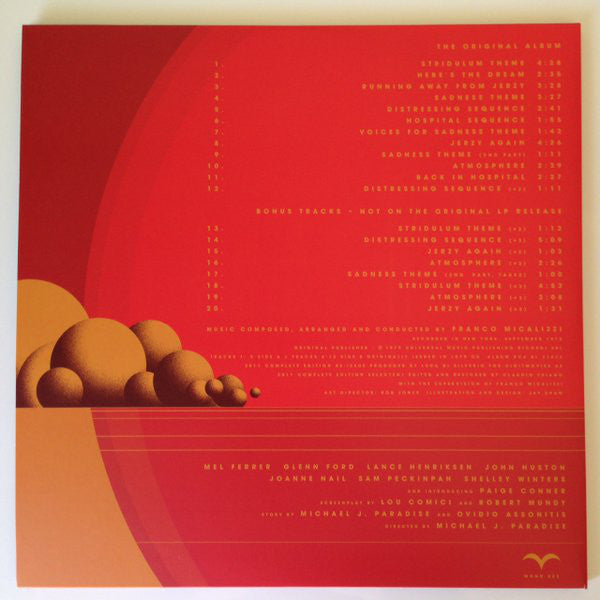 Franco Micalizzi : The Visitor (Original Motion Picture Soundtrack) (2xLP, Ltd)