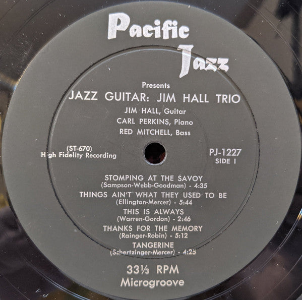 Jim Hall Trio : Jazz Guitar (LP, Album, Mono)